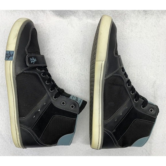Original Penguin by Munsingwear Cirrus HI-Top Shoes Black Mens Size 12 PCIR200-5 - Picture 10 of 14